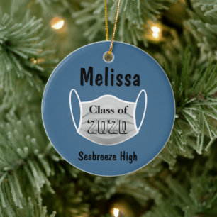Personalized We Graduated During A Pandemic 2020 Ceramic Ornament