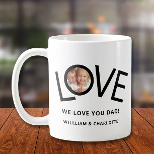 Personalized We love You Dad Photo  Coffee Mug