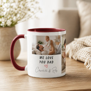 Personalized We Love You, Dad Photo   Father’s Mug