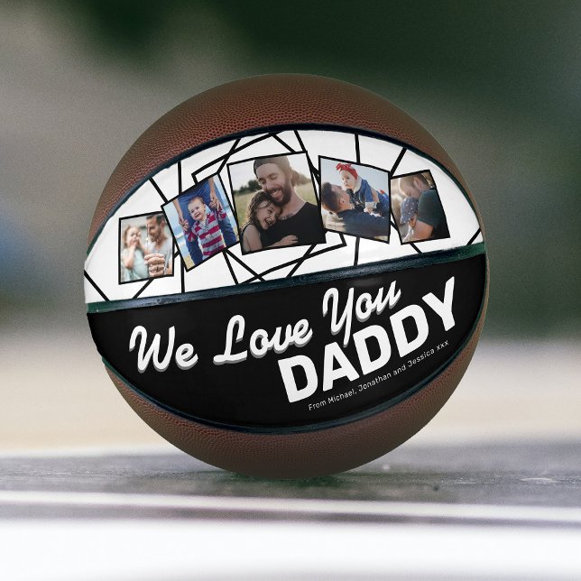 Personalized “We Love You Daddy” Basketball Gift (Creator Uploaded)