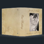 Personalized Wedding Album - Antique Roses Binder<br><div class="desc">Elegant Antique Rose Wedding Planner or Photo Album Binder. Add your favourite wedding or engagement photo and personalize the text with the Bride and Groom names and wedding date -- or add your own custom text. Perfect for the traditional wedding -- romantic vintage rose damask on rustic aged parchment background....</div>