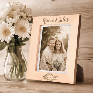 Personalized Wedding, Anniversary Laser Etched Frames