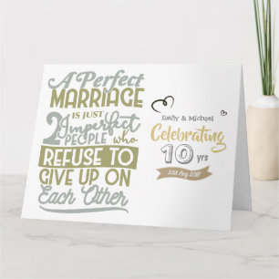 Personalized Wedding Anniversary QUOTE - ANY Yrs Card