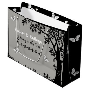 Personalized Wedding/Anniversary Romantic Large Gift Bag