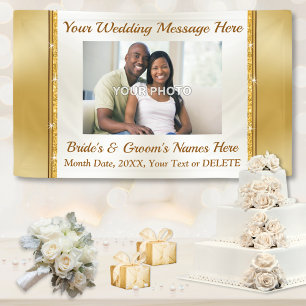 Personalized, Wedding Banners with Photos and Text