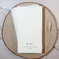 Personalized Wedding Bathroom Napkins for Restroom