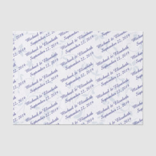 Personalized Wedding - Blue Tissue Paper