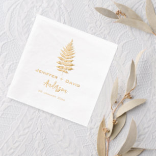 Personalized wedding,bridal shower/engagement gift foil napkins