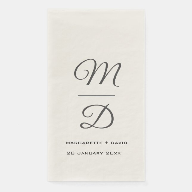 Personalized Wedding/Bridal Shower/Engagement  Napkin (Front)