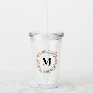 Personalized Wedding Bridesmaid / Maid of Honour Acrylic Tumbler