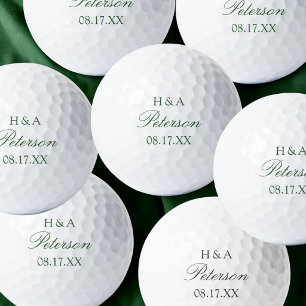 Personalized Wedding Bulk Favours Golf Balls