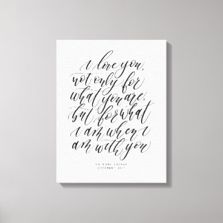 Personalized Wedding Calligraphy Love Quote Sign