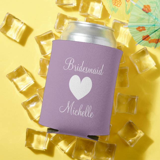 Personalized wedding can cooler for bridesmaids (In Situ Summer)