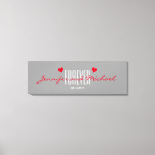 Personalized Wedding Canvas Print