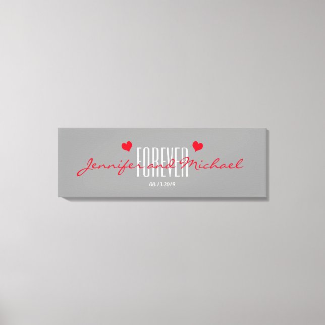 Personalized Wedding Canvas Print (Front)