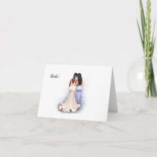 Personalized Wedding Card to a Sister-in-law