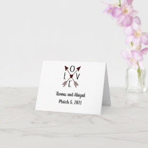 Personalized Wedding Cards with Names and Dates