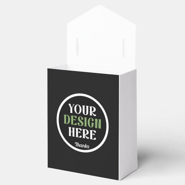 Personalized Wedding Celebration Design Favor Box (Opened)