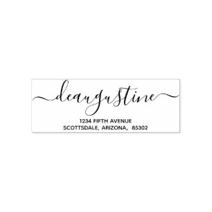 Personalized Wedding Christmas etc Return Address Self-inking Stamp