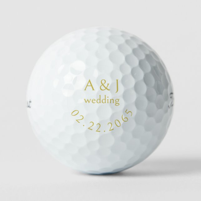 Personalized Wedding Citrus Favour Titleist Pro V1 Golf Balls (Front)