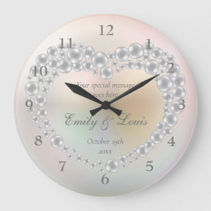 Personalized Wedding Clock Anniversary Clock