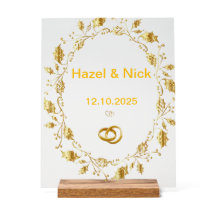 Personalized Wedding clyric sign
