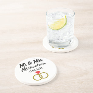 Personalized Wedding Coaster