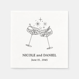 Personalized Wedding Cocktail Napkin