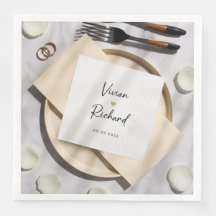 Personalized Wedding Cocktail Napkins | Custom Wed
