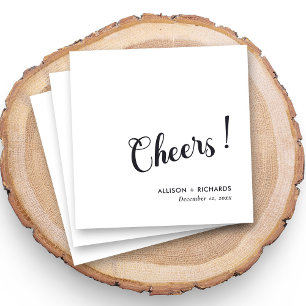 Personalized Wedding Cocktail Napkins With Names