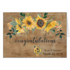 Personalized Wedding Congratulations Rustic Wood