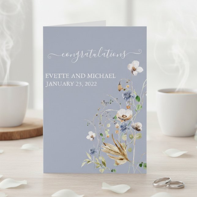 Personalized Wedding Congratulations Wild Flower  (Creator Uploaded)