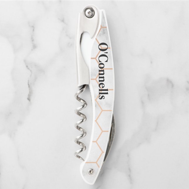 personalized wedding corkscrew (Front)