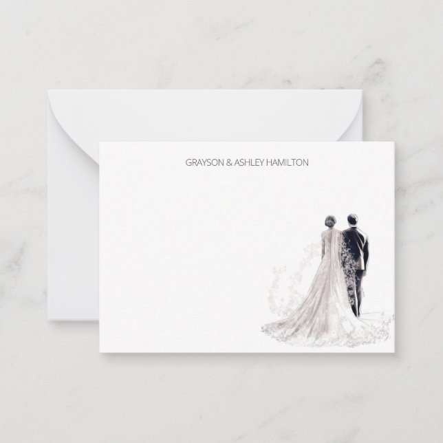 Personalized Wedding Couple Card (Front)