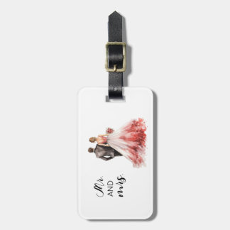 Personalized Wedding Couple Luggage Tag