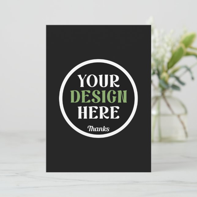 Personalized Wedding Couple Name Design Invitation (Standing Front)
