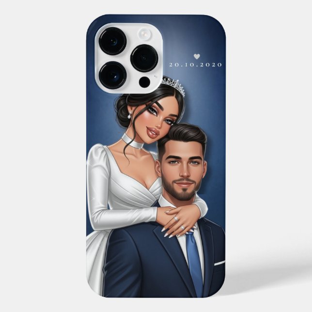 Personalized Wedding Couple Phone Case (Back)