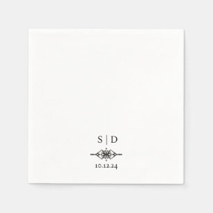 Personalized Wedding Couple's Monogram Unique Napkin