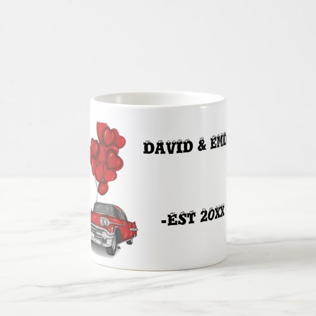 Personalized wedding couples mug (Center)