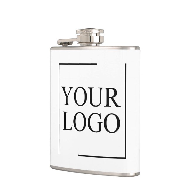 Personalized Wedding Custom Idea Add Logo Hip Flask (Left)