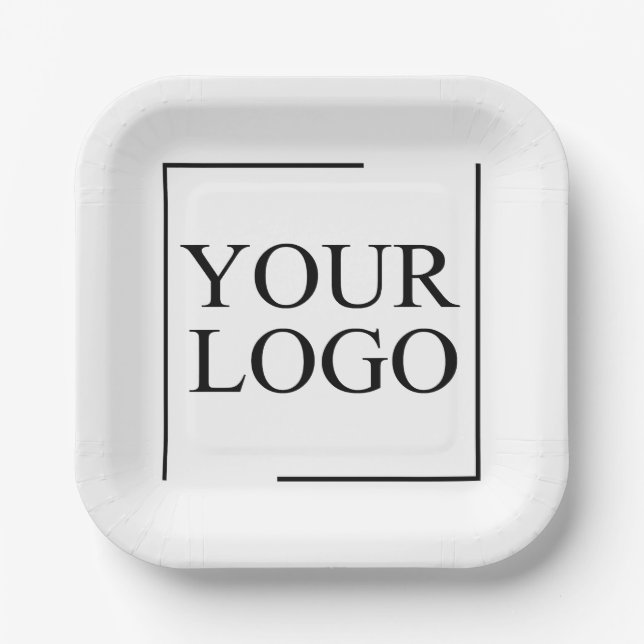 Personalized Wedding Custom Idea Add Logo Paper Plate (Front)