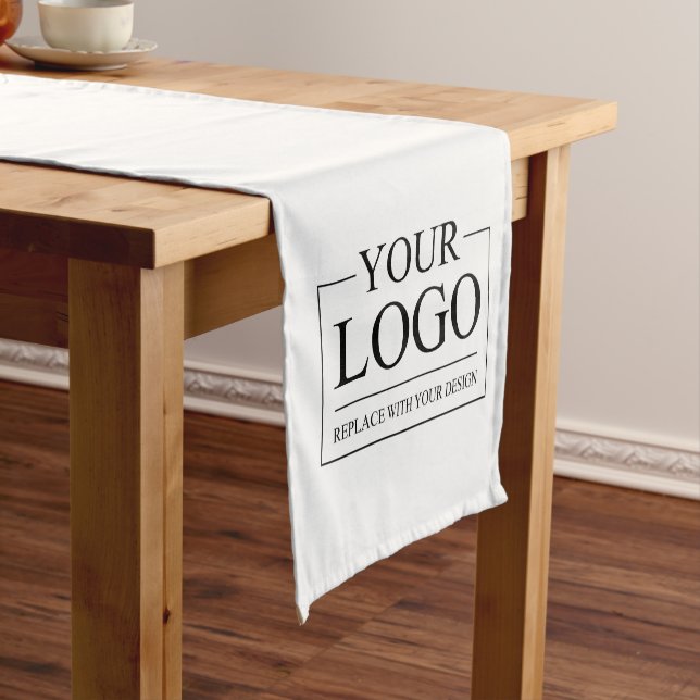 Personalized Wedding Custom Idea Add Logo Short Table Runner (In Situ)