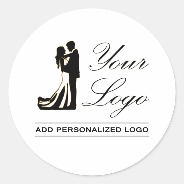 Personalized Wedding Custom Idea Add Your Design Classic Round Sticker (Front)