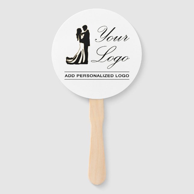Personalized Wedding Custom Idea Add Your Design Hand Fan (Front)