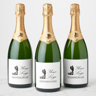Personalized Wedding Custom Idea Add Your Design Sparkling Wine Label