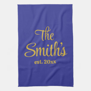Personalized Wedding Day Gift Newlywed Christmas Kitchen Towel