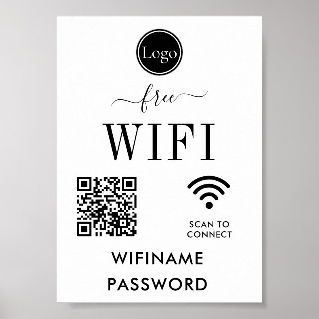 Personalized Wedding Decoration WiFi Sign (Front)