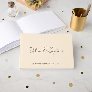 Personalized Wedding Engagement and Anniversary Guest Book