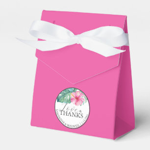 Personalized Wedding Favour Boxes Fuchsia