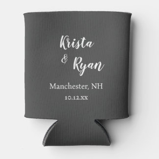 Personalized Wedding Favour Can Cooler
